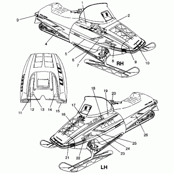DECALS 440 XCR 0941760 (4925182518007A)