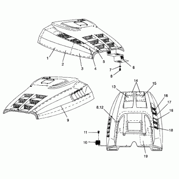 HOOD - FOAM/FOIL 440 XCR 0941760 (4925182518008A)