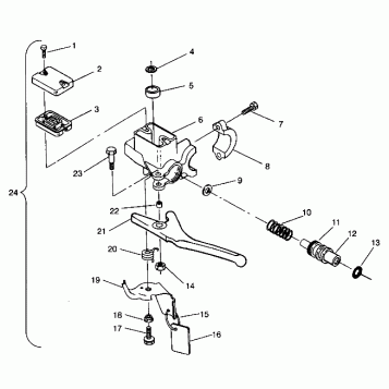 MASTER CYLINDER ASSEMBLY 440 XCR 0941760 (4925182518010A)