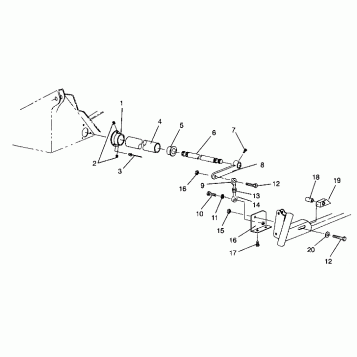 TORSION BAR ASSEMBLY 440 XCR 0941760 (4925182518013A)