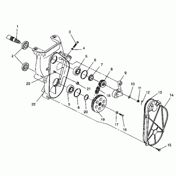 CHAINCASE ASSEMBLY 440 XCR 0941760 (4925182518018A)