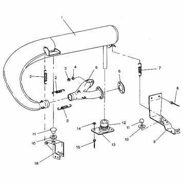EXHAUST SYSTEM 440 XCR 0941760 (4925182518026A)