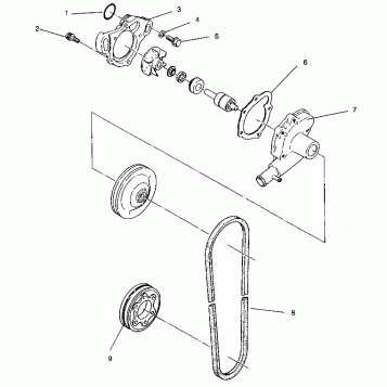 WATER PUMP 440 XCR 0941760 (4925182518034A)