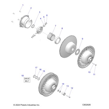 DRIVE TRAIN, CLUTCH, SECONDARY - S26MDX6DSA (C602926)