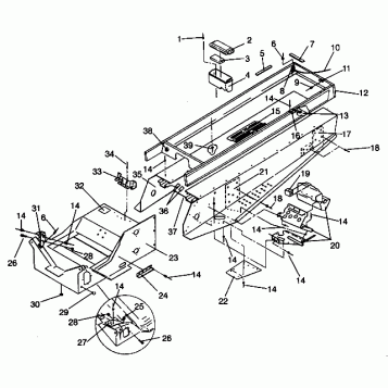 TUNNEL ASSEMBLY WIDETRAK GT 0942061 (49261126110001)