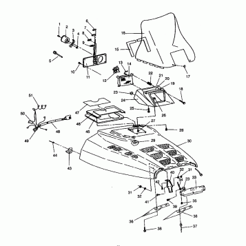 HOOD ASSEMBLY WIDETRAK GT 0942061 (49261126110005)