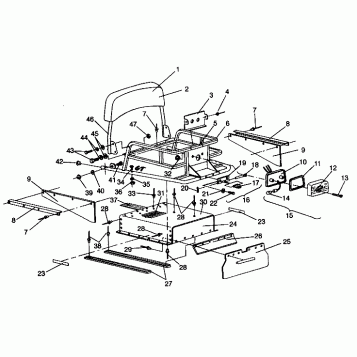 RACK and TUNNEL EXTENSION ASSEMBLY WIDETRAK GT 0942061 (49261126110010)