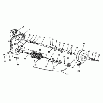DRIVESHAFT ASSEMBLY WIDETRAK GT 0942061 (49261126110015)