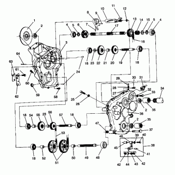 GEARCASE ASSEMBLY WIDETRAK GT 0942061 (49261126110017)