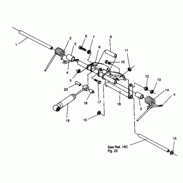 REAR TORQUE ARM ASSEMBLY WIDETRAK GT 0942061 (49261126110022)