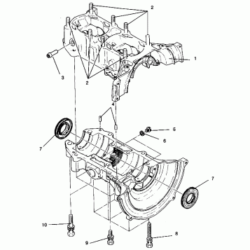 CRANKCASE ASSEMBLY WIDETRAK GT 0942061 (49261126110029)