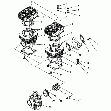 CYLINDER ASSEMBLY WIDETRAK GT 0942061 (49261126110030)