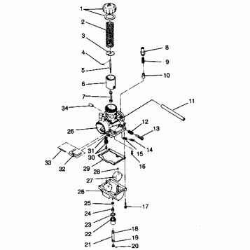 CARBURETOR ASSEMBLY WIDETRAK GT 0942061 (49261126110032)