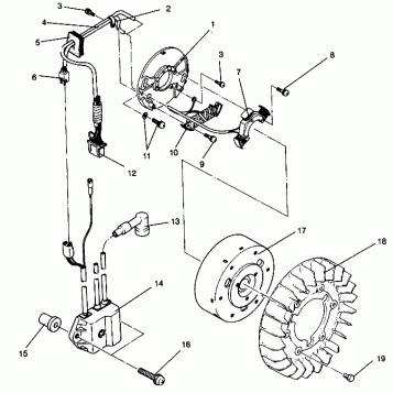 MAGNETO ASSEMBLY WIDETRAK GT 0942061 (49261126110036)