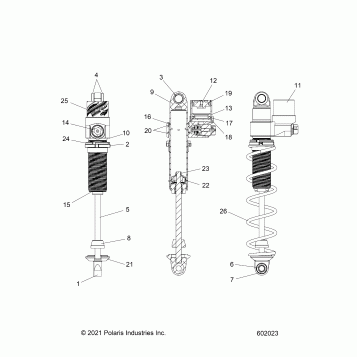 SUSPENSION, SHOCK, IFS, VELOCITY 7045535 - S23TFM8MS (602023)