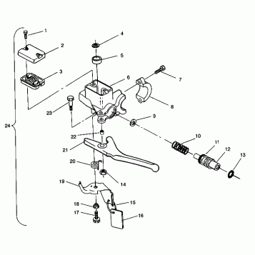 MASTER CYLINDER ASSEMBLY 440 XCR SP 0941660 (4927082708010A)