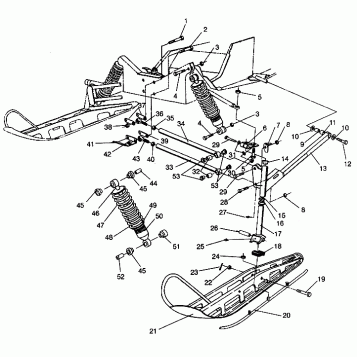 FRONT SUSPENSION and SKI 440 XCR SP 0941660 (4927082708011A)