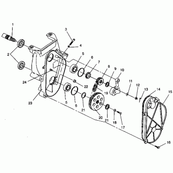 CHAINCASE ASSEMBLY 440 XCR SP 0941660 (4927082708018A)