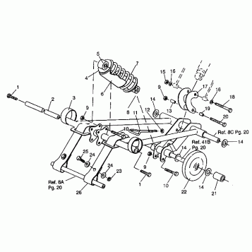 FRONT TORQUE ARM ASSEMBLY 440 XCR SP 0941660 (4927082708021A)