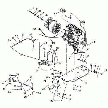 ENGINE MOUNTING 440 XCR SP 0941660 (4927082708025A)