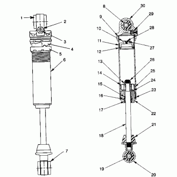 FOX SHOCK - IFS LH, RH 440 XCR SP 0941660 (4927082708030A)