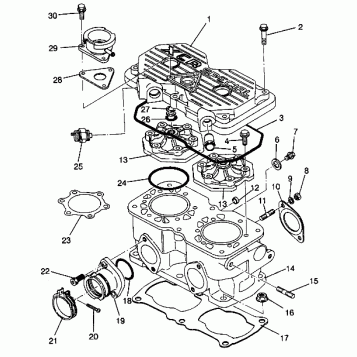 CYLINDER ASSEMBLY 440 XCR SP 0941660 (4927082708034A)