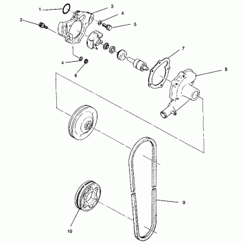 WATER PUMP 440 XCR SP 0941660 (4927082708035A)