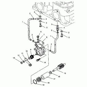 OIL PUMP ASSEMBLY 440 XCR SP 0941660 (4927082708039A)