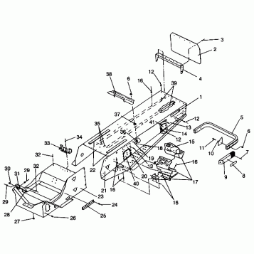 TUNNEL ASSEMBLY 600 XCR 0941667 (4927092709001A)