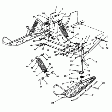 FRONT SUSPENSION and SKI 600 XCR 0941667 (4927092709011A)