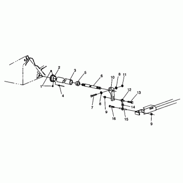 TORSION BAR ASSEMBLY 600 XCR 0941667 (4927092709013A)