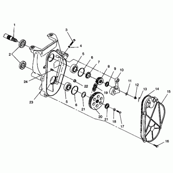 CHAINCASE ASSEMBLY 600 XCR 0941667 (4927092709018A)