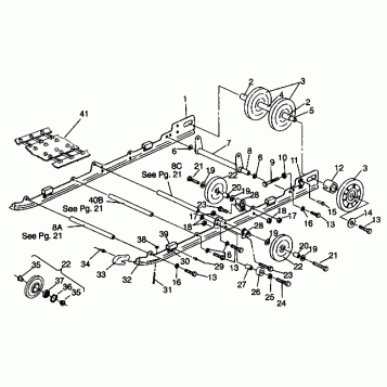 SUSPENSION ASSEMBLY 600 XCR 0941667 (4927092709020A)