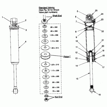 FOX SHOCK, GAS - REAR 600 XCR 0941667 (4927092709031A)