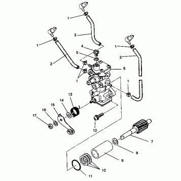 OIL PUMP ASSEMBLY 600 XCR 0941667 (4927092709039A)