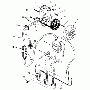 MAGNETO ASSEMBLY 600 XCR 0941667 (4927092709040A)