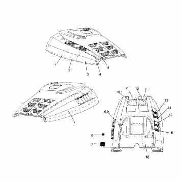 HOOD - FOAM/FOIL XLT Special (Xtra) 0946767 (4927112711008A)