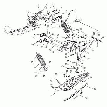 FRONT SUSPENSION and SKI XLT Special (Xtra) 0946767 (4927112711011A)