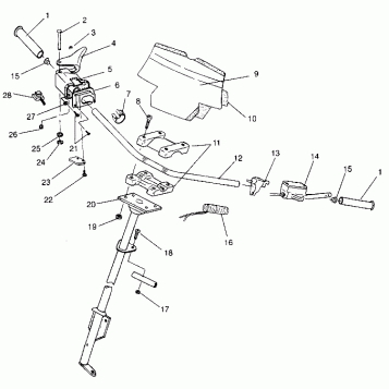 STEERING - HANDLEBAR ASSEMBLY XLT Special (Xtra) 0946767 (4927112711013A)