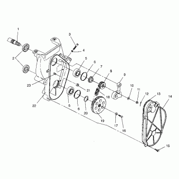 CHAINCASE ASSEMBLY XLT Special (Xtra) 0946767 (4927112711017A)