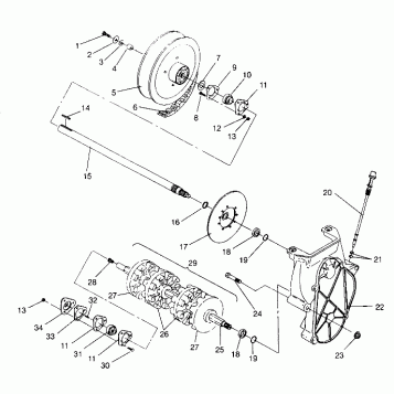 DRIVE TRAIN ASSEMBLY XLT Special (Xtra) 0946767 (4927112711018A)