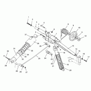 REAR TORQUE ARM ASSEMBLY XLT Special (Xtra) 0946767 (4927112711022A)