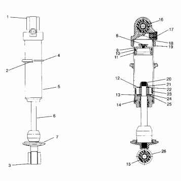 FOX SHOCK, GAS - REAR XLT Special (Xtra) 0946767 (4927112711030A)