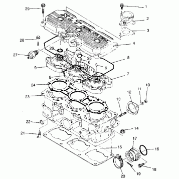 CYLINDER ASSEMBLY XLT Special (Xtra) 0946767 (4927112711032A)