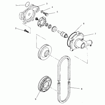 WATER PUMP XLT Special (Xtra) 0946767 (4927112711033A)