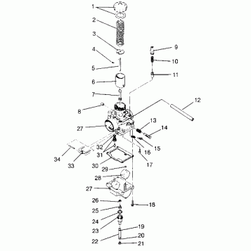CARBURETOR ASSEMBLY XLT Special (Xtra) 0946767 (4927112711035A)