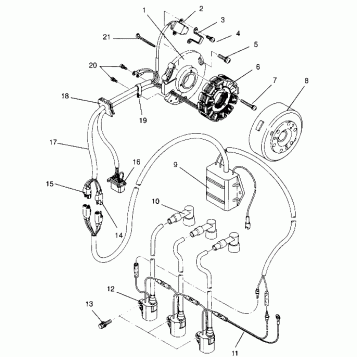 MAGNETO ASSEMBLY XLT Special (Xtra) 0946767 (4927112711038A)