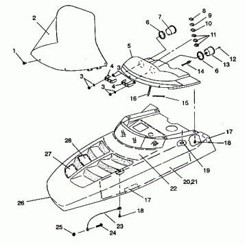 HOOD ASSEMBLY 440 E942760 and 440 SKS E942560 (49273927390007)