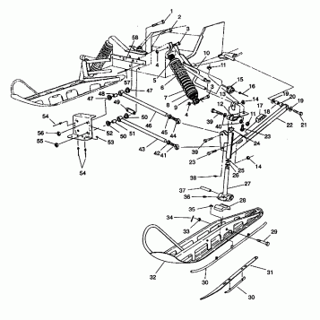 FRONT SUSPENSION and SKI 440 E942760 and 440 SKS E942560 (49273927390011)