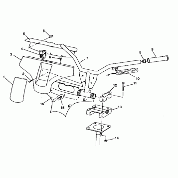 STEERING - HANDLEBAR ASSEMBLY 440 E942760 and 440 SKS E942560 (49273927390013)